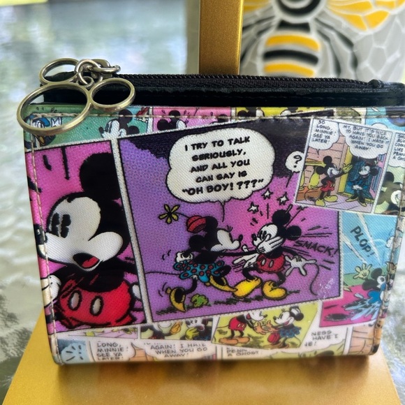 Vintage Mickey Mouse Comic Print Wallet - Picture 2 of 5